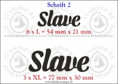 Temporäres Klebetattoo „Slave“