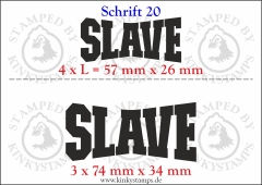 Temporäres Klebetattoo „Slave“