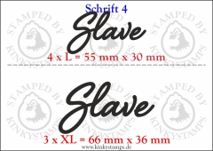Temporäres Klebetattoo „Slave“