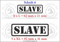 Temporäres Klebetattoo „Slave“