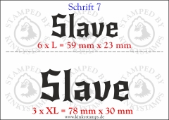 Temporäres Klebetattoo „Slave“