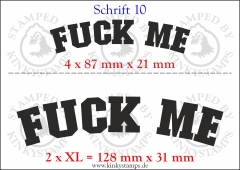 Temporäres Klebetattoo „Fuck me“