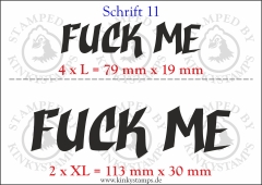 Temporäres Klebetattoo „Fuck me“