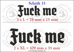 Temporäres Klebetattoo „Fuck me“