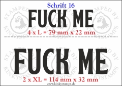 Temporäres Klebetattoo „Fuck me“