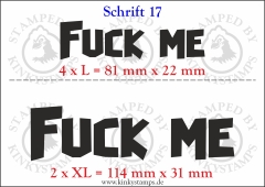 Temporäres Klebetattoo „Fuck me“
