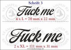 Temporäres Klebetattoo „Fuck me“