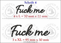 Temporäres Klebetattoo „Fuck me“