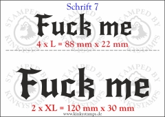 Temporäres Klebetattoo „Fuck me“