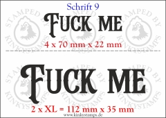 Temporäres Klebetattoo „Fuck me“