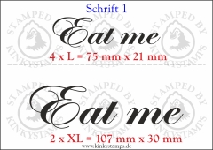 Temporäres Klebetattoo „Eat me“