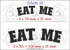 Temporäres Klebetattoo „Eat me“