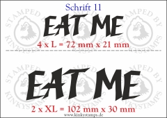 Temporäres Klebetattoo „Eat me“