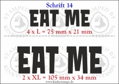 Temporäres Klebetattoo „Eat me“