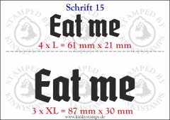 Temporäres Klebetattoo „Eat me“