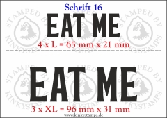 Temporäres Klebetattoo „Eat me“