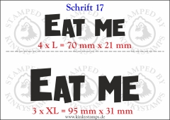 Temporäres Klebetattoo „Eat me“