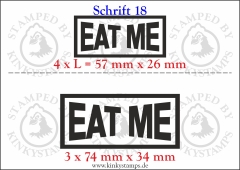 Temporäres Klebetattoo „Eat me“