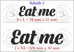 Temporäres Klebetattoo „Eat me“
