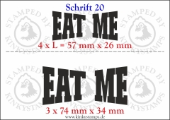 Temporäres Klebetattoo „Eat me“