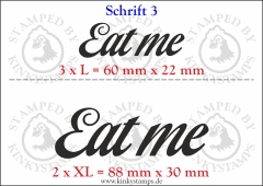 Temporäres Klebetattoo „Eat me“