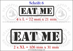 Temporäres Klebetattoo „Eat me“