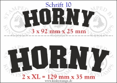 Temporäres Klebetattoo „Horny“