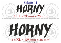 Temporäres Klebetattoo „Horny“
