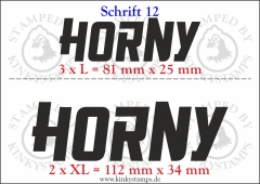 Temporäres Klebetattoo „Horny“