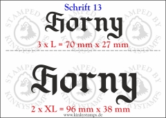 Temporäres Klebetattoo „Horny“