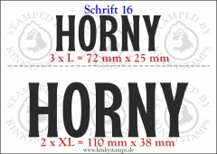 Temporäres Klebetattoo „Horny“