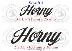 Temporäres Klebetattoo „Horny“