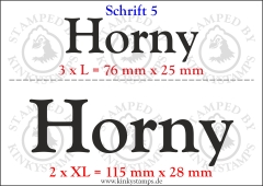 Temporäres Klebetattoo „Horny“