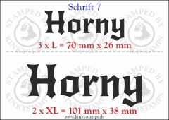 Temporäres Klebetattoo „Horny“