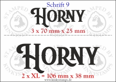 Temporäres Klebetattoo „Horny“