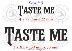 Temporäres Klebetattoo „Taste me“