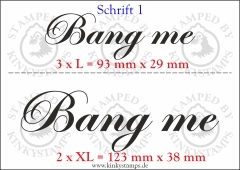 Temporäres Klebetattoo „Bang me“