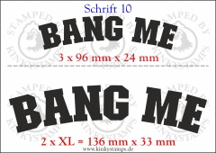 Temporäres Klebetattoo „Bang me“