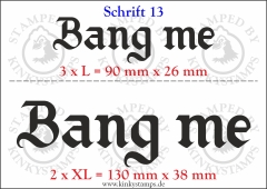 Temporäres Klebetattoo „Bang me“