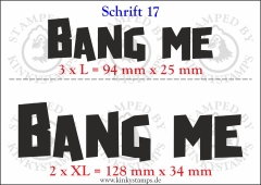 Temporäres Klebetattoo „Bang me“