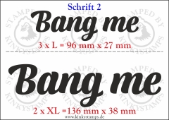 Temporäres Klebetattoo „Bang me“