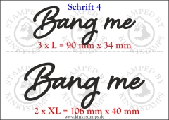 Temporäres Klebetattoo „Bang me“