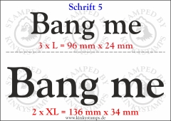 Temporäres Klebetattoo „Bang me“