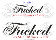 Temporäres Klebetattoo „Fucked“