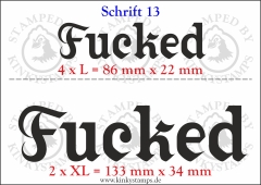 Temporäres Klebetattoo „Fucked“