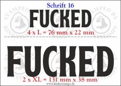Temporäres Klebetattoo „Fucked“