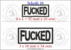 Temporäres Klebetattoo „Fucked“
