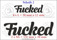Temporäres Klebetattoo „Fucked“