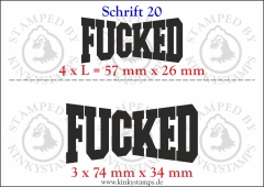 Temporäres Klebetattoo „Fucked“