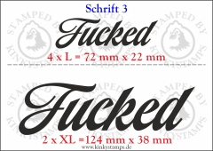Temporäres Klebetattoo „Fucked“